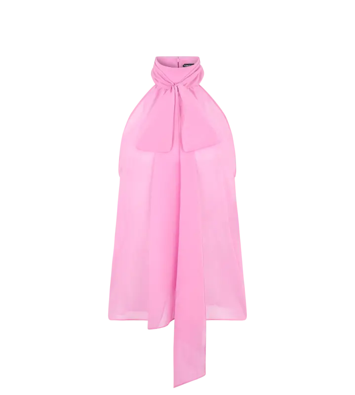 SLEEVELESS LAVALLIERE BLOUSE online